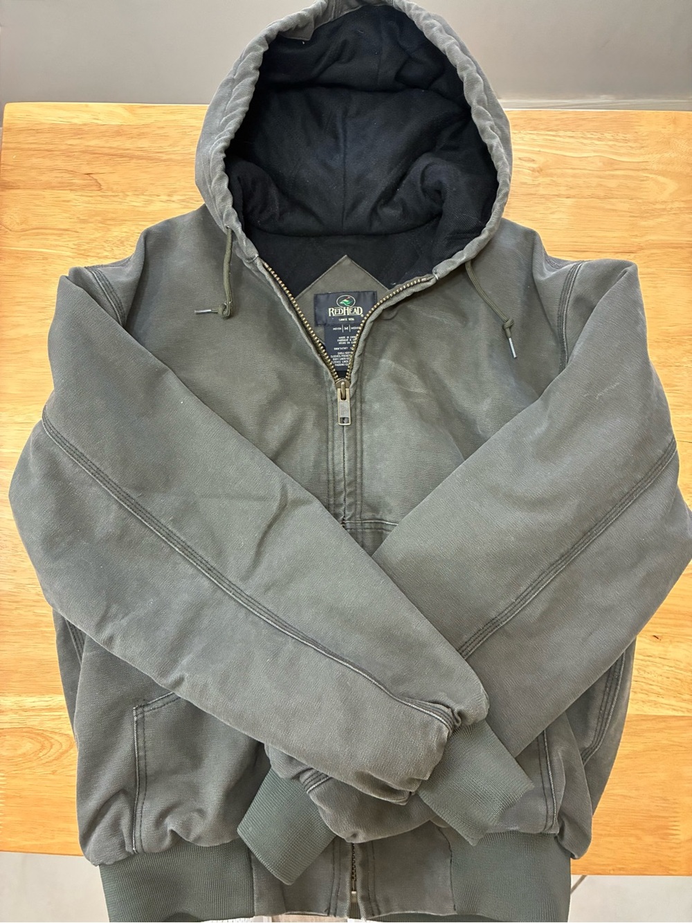 RedHead, heavyweight, hooded, duck canvas, work, jacket, medium